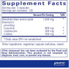 BCAA 250 capsule supplement facts panel