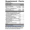 Testralin supplement facts panel