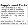 Baby probiotic supplement facts, 6 drops (0.27 mL) serving, 21 servings