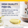 Softgel with high quality fish oil DHA and EPA callout
