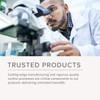 Scientist at a microscope, Integrative Therapeutics trusted products graphic