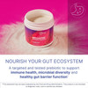 Open MegaPre tub with nourish your gut ecosystem text