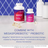 MegaPre bottles with MegaSporeBiotic, combine with MegaSporeBiotic graphic