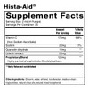 Hista-Aid supplement facts with vitamin C, quercetin and luteolin