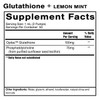 Glutathione Lemon Mint supplement facts panel