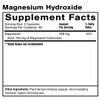 Magnesium Hydroxide supplement facts, 266 mg magnesium from 700 mg magnesium hydroxide per 2 capsules