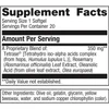 Kaprex 20 softgel supplement facts panel