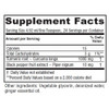 Turmeric Tonic supplement facts, 1000 mg turmeric root and 10 mg black pepper fruit extract per teaspoon