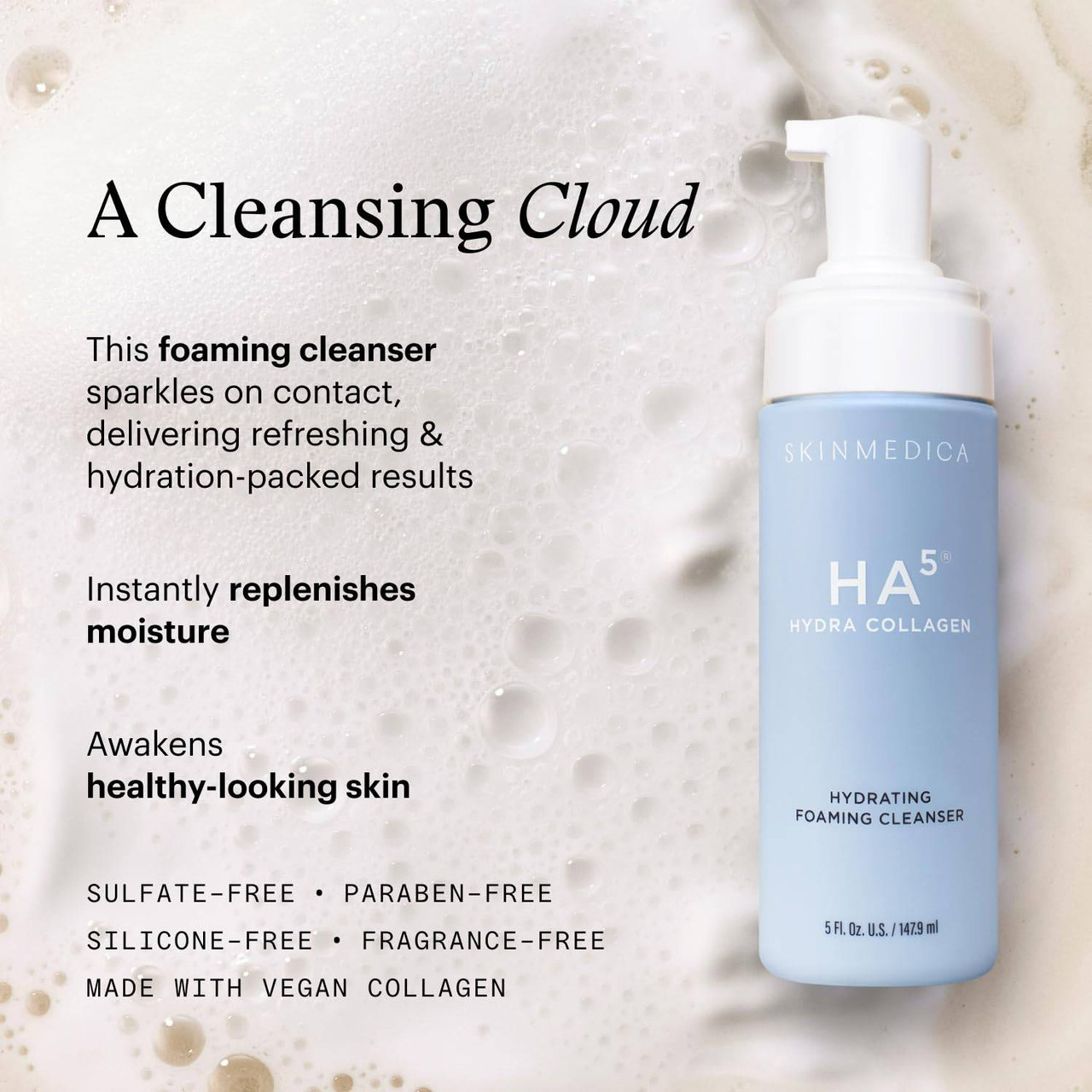 SkinMedica HA5 Hydra Collagen Hydrating Foaming Cleanser