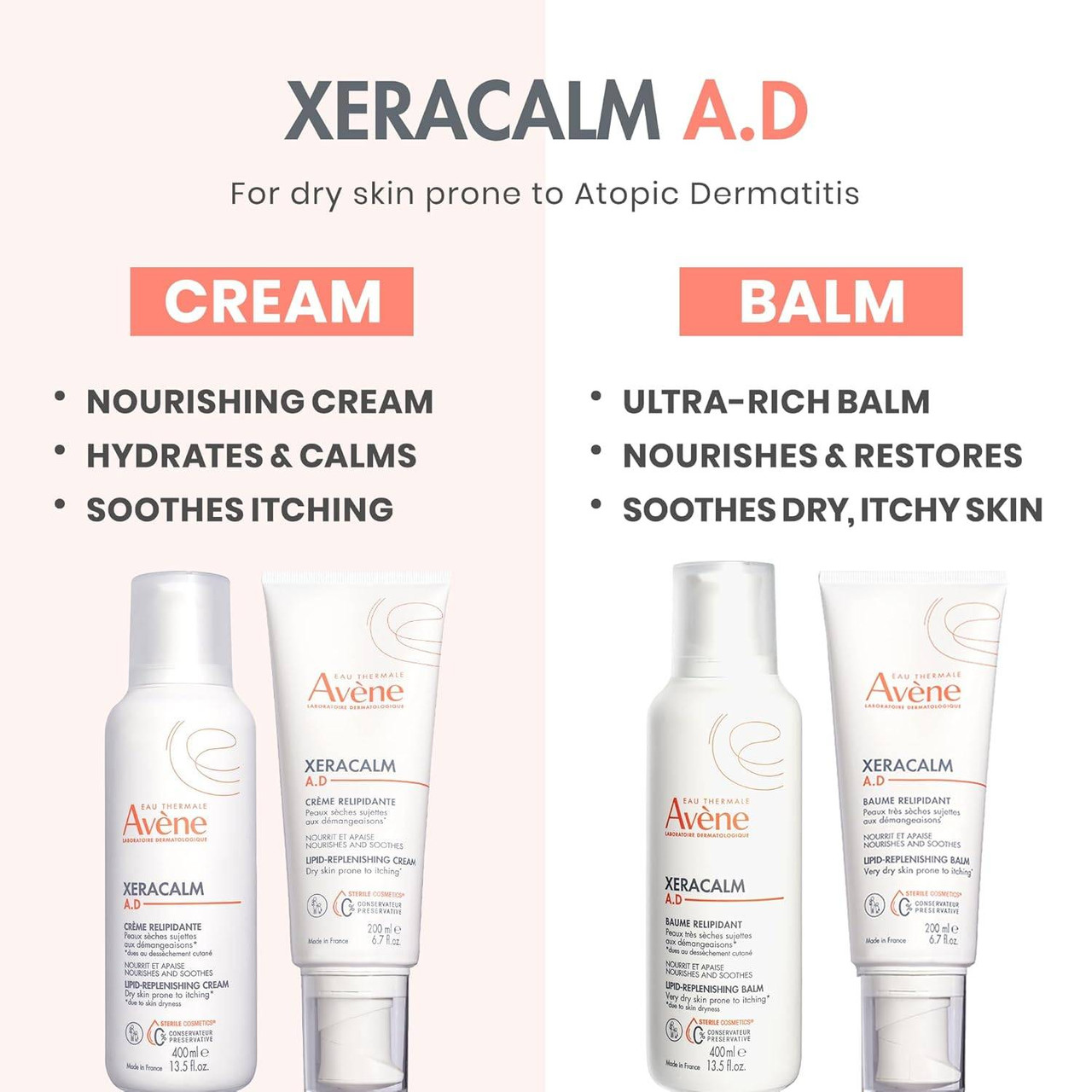Avene XeraCalm A.D Lipid-Replenishing Cream at BeautifiedYou