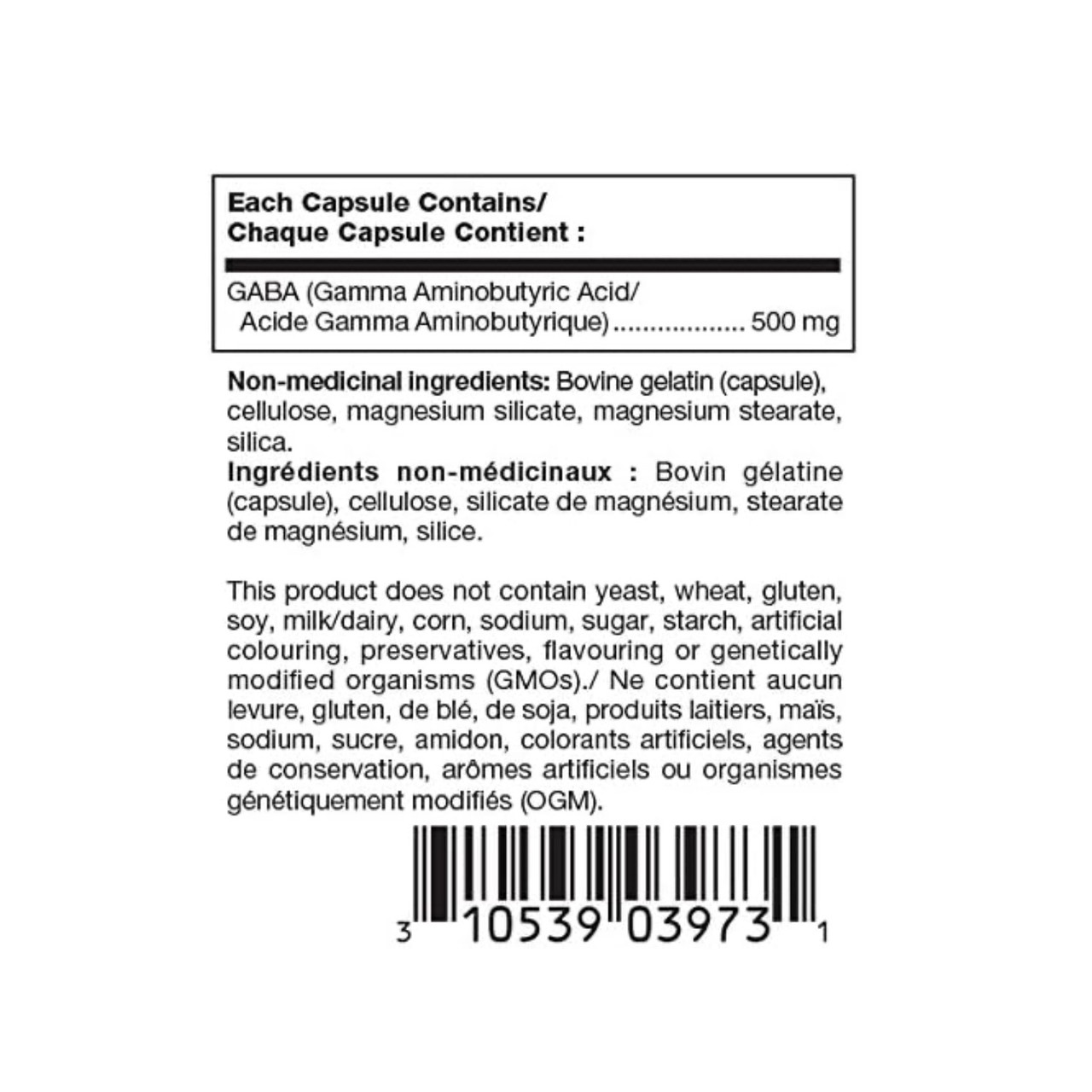 Douglas Labs GABA 500mg - 60 Capsules