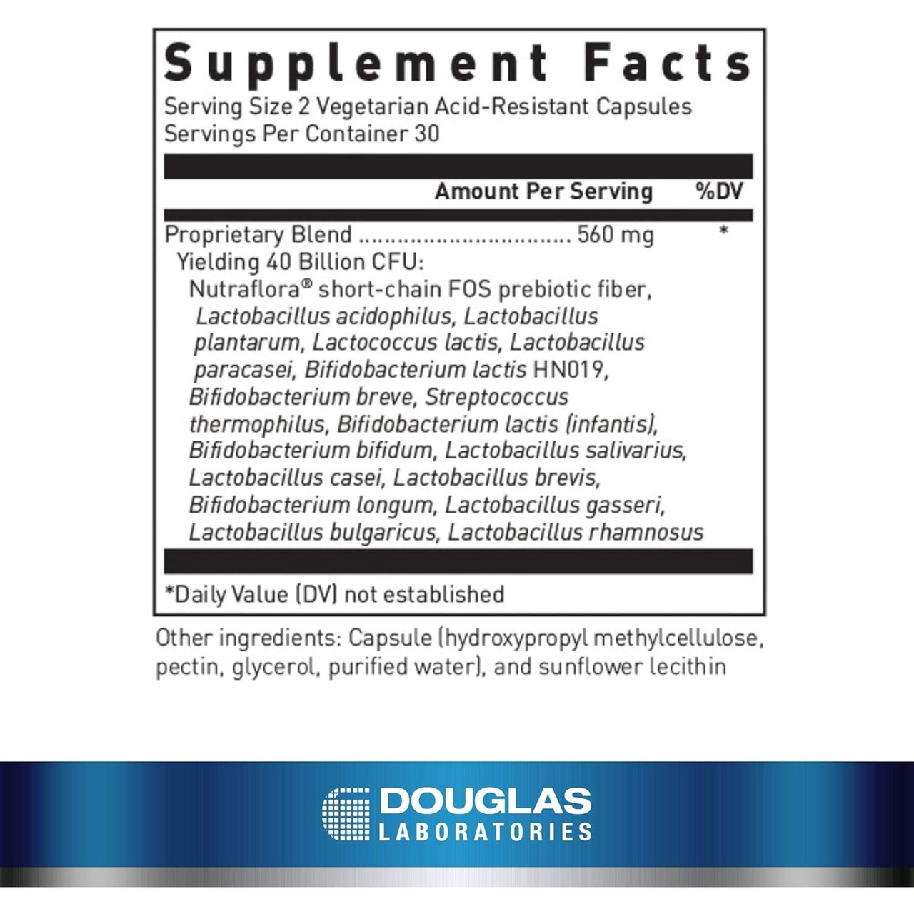 Douglas Labs Multi-Probiotic 40 Billion - 60 Capsules