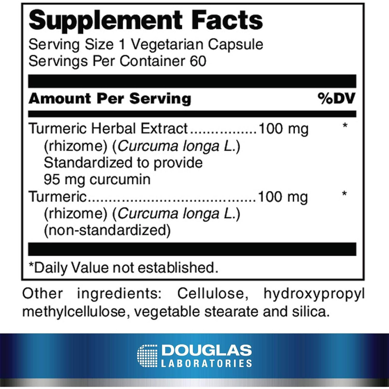 Douglas Labs Turmeric Max-V 100mg - 60 Capsules