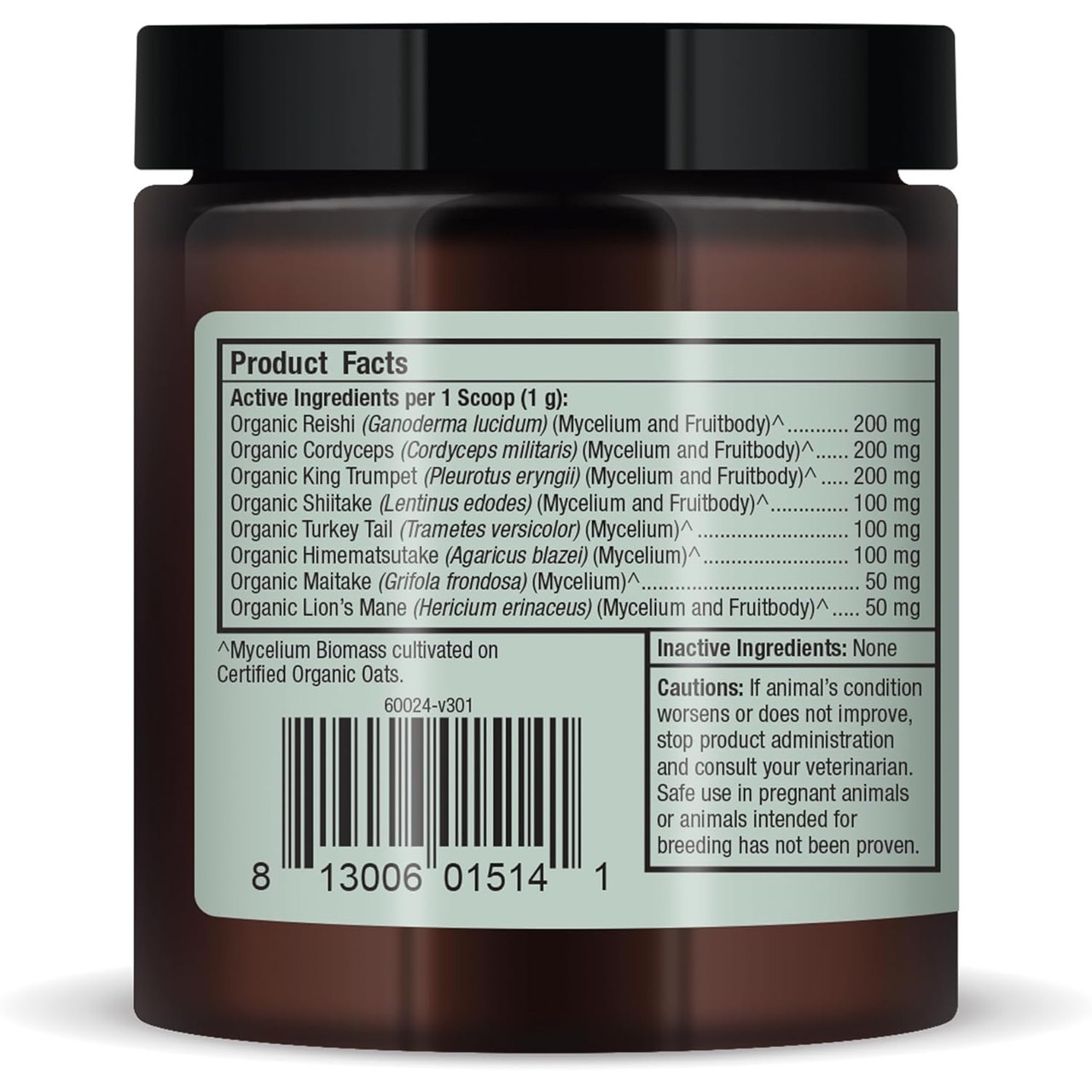 Dr. Mercola Fermented Mushroom Blend - 2.11 Ounces