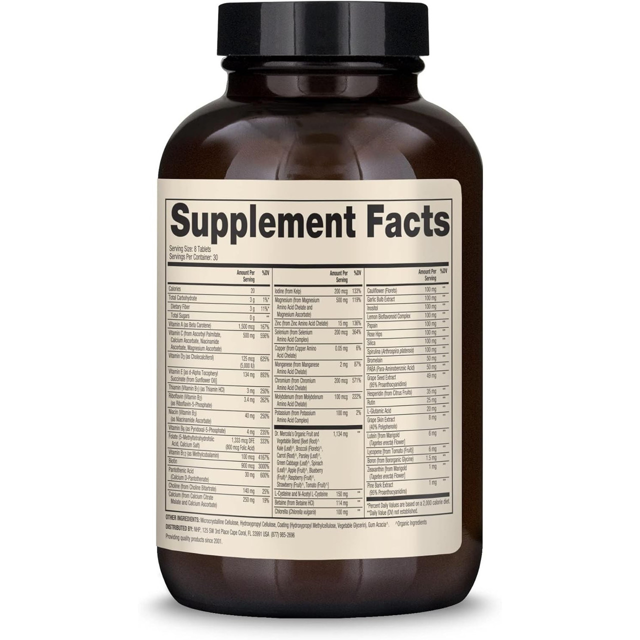 Dr. Mercola Whole Food Multivitamin PLUS - 240 Tablets