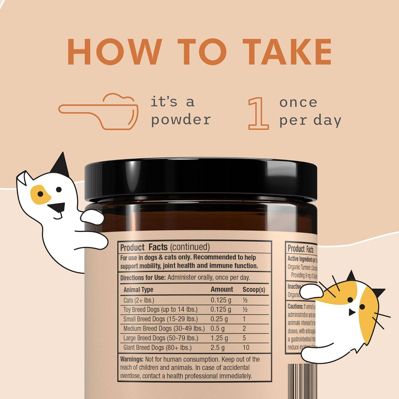 Dr. Mercola Organic Curcumin for Dogs & Cats - 75 Grams