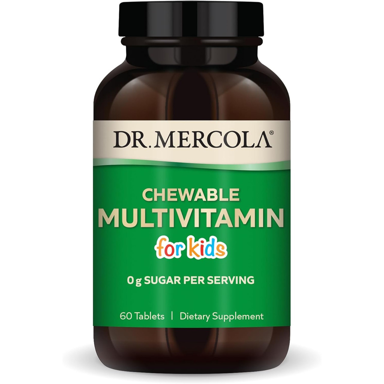 Dr. Mercola Chewable Multivitamin for Kids 60 tablet bottle