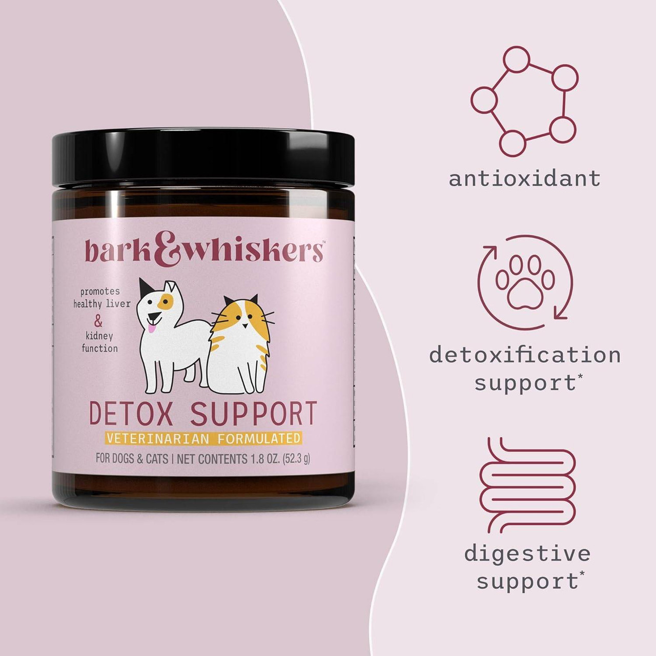 Dr. Mercola Bark & Whiskers Detox Support - 1.8 Ounces