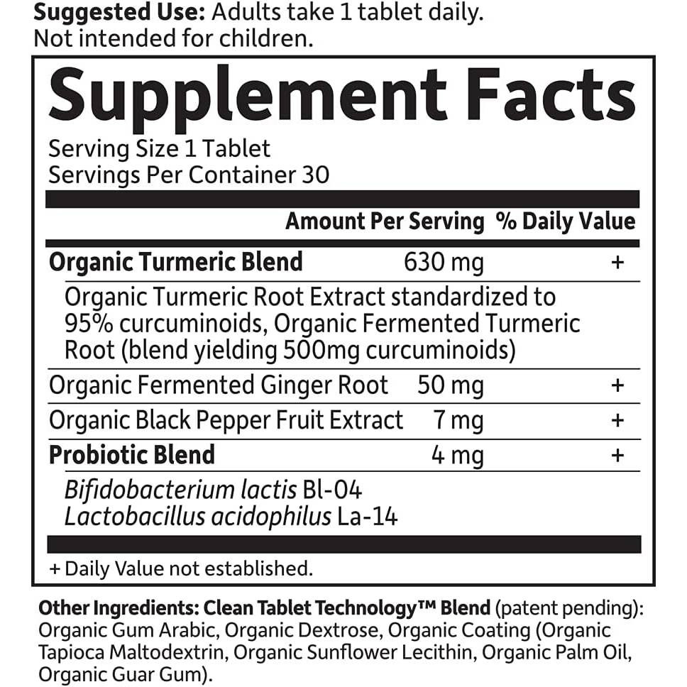 Garden of Life mykind Organics Maximum Strength Turmeric Joints & Mobility - 30 Tablets