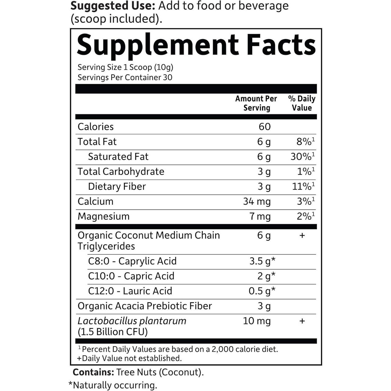 Garden of Life Dr. Formulated Keto Organic MCT Powder - 300 Grams