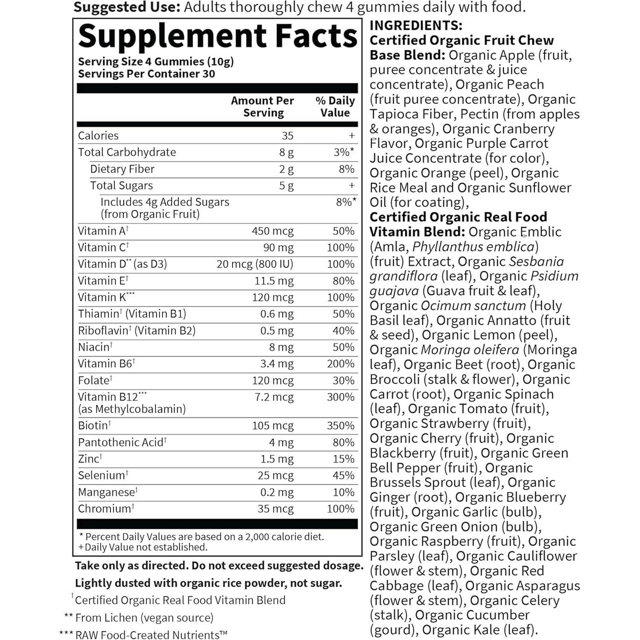 Garden of Life Mykind Men's Multi-Berry - 120 Gummies