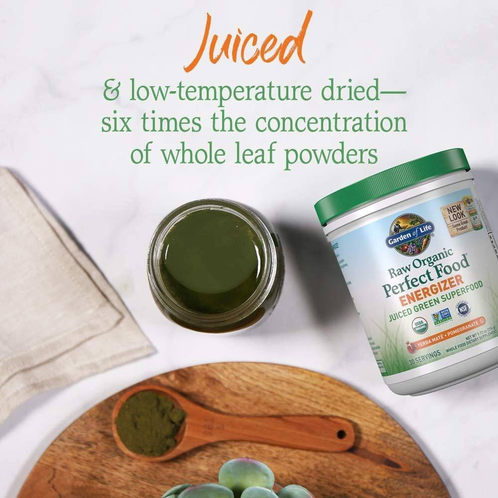 Garden of Life Perfect Food Raw-Energizer Raw Organic Green Super Food - 279 Grams