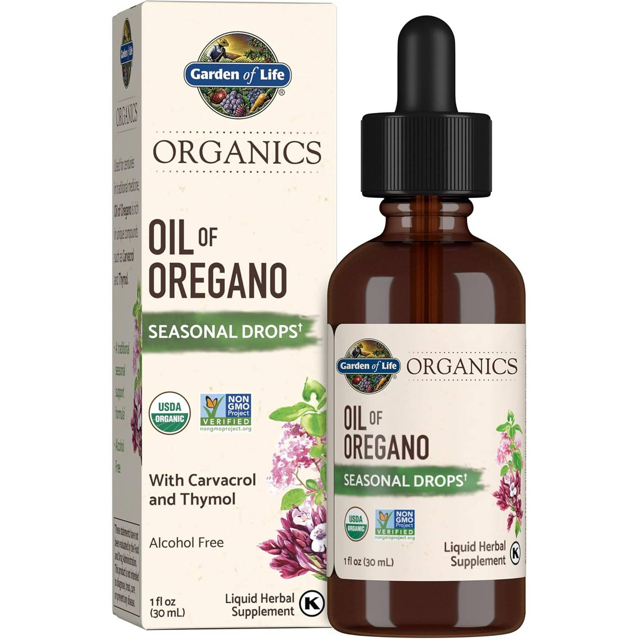 Garden of Life mykind Organics Herbal Oil of Oregano - 1 Ounce