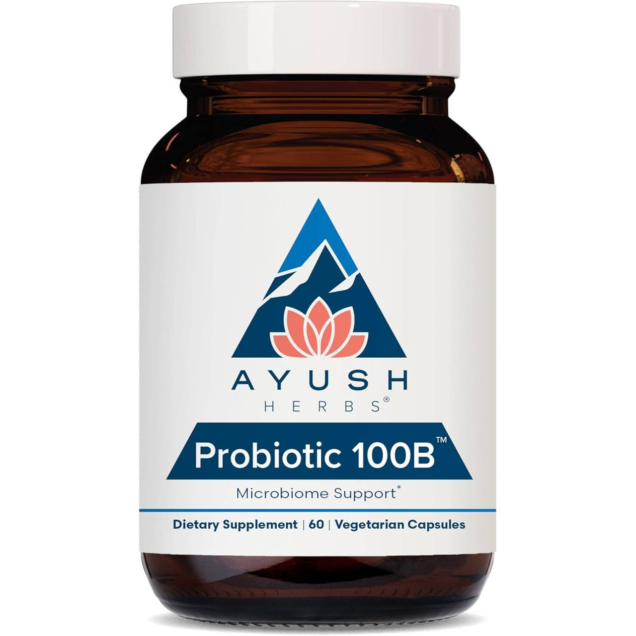 Ayush Herbs Probiotic 100B - 60 Capsules AYHB01470 49.99