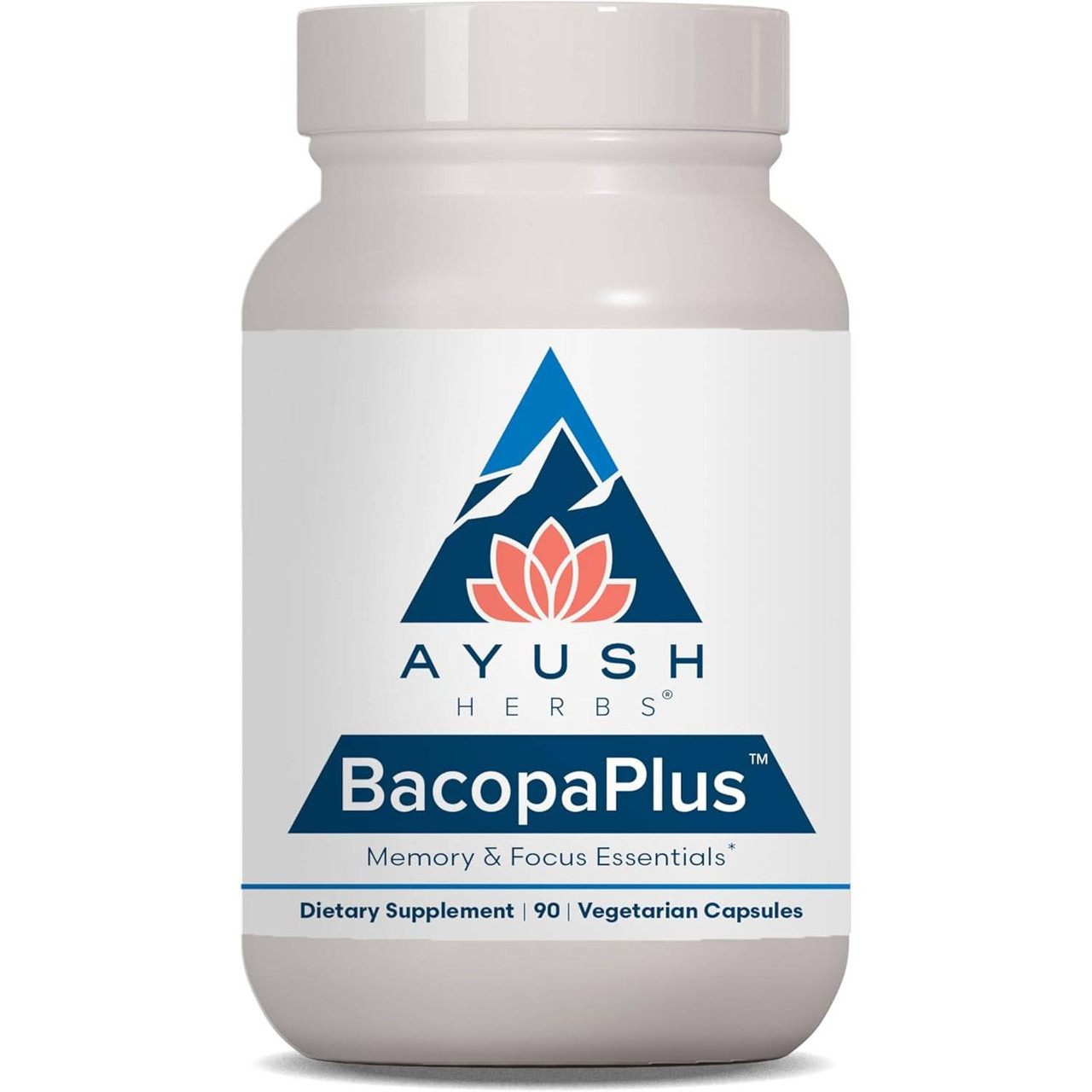 Ayush Herbs Bacopa Plus - 90 Capsules AYHB01074 42.99