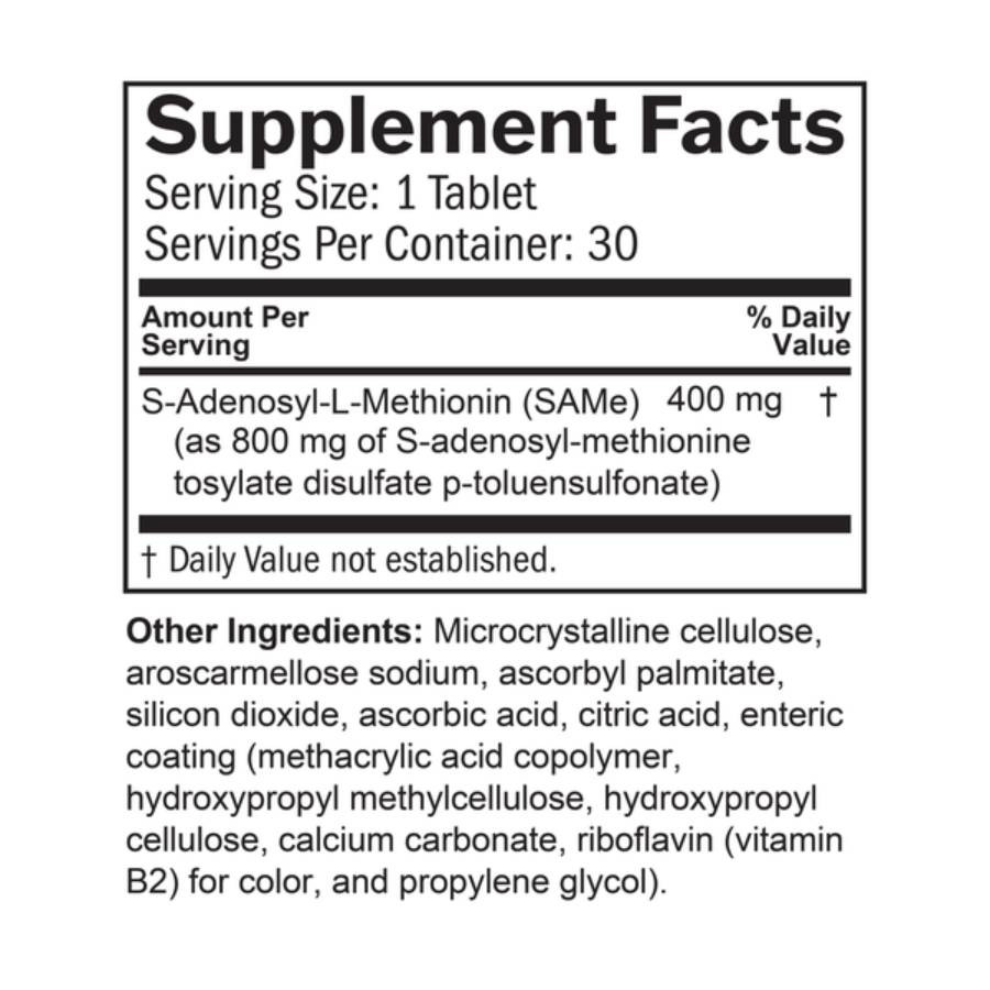 BrainMD SAMe Mood & Movement 400 - 30 tablets