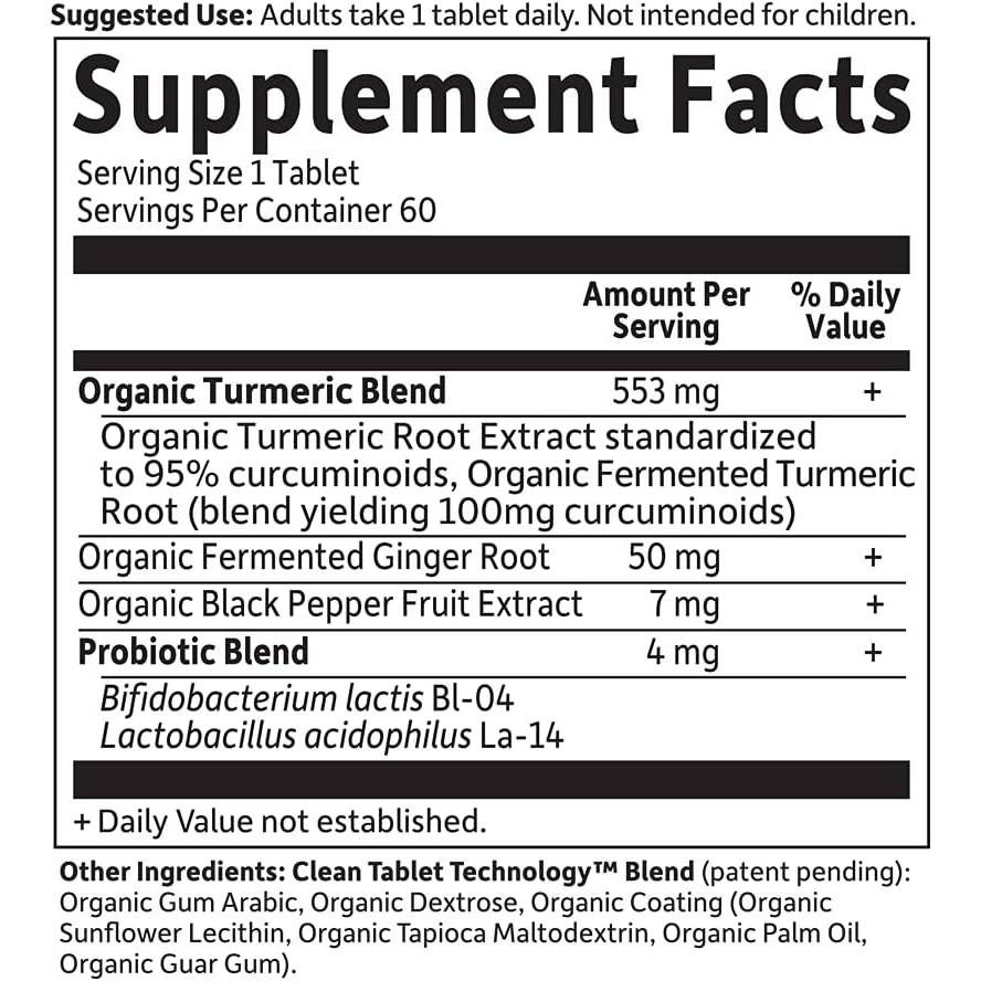 Garden of Life mykind Organics Extra Strength Turmeric Inflammatory Response