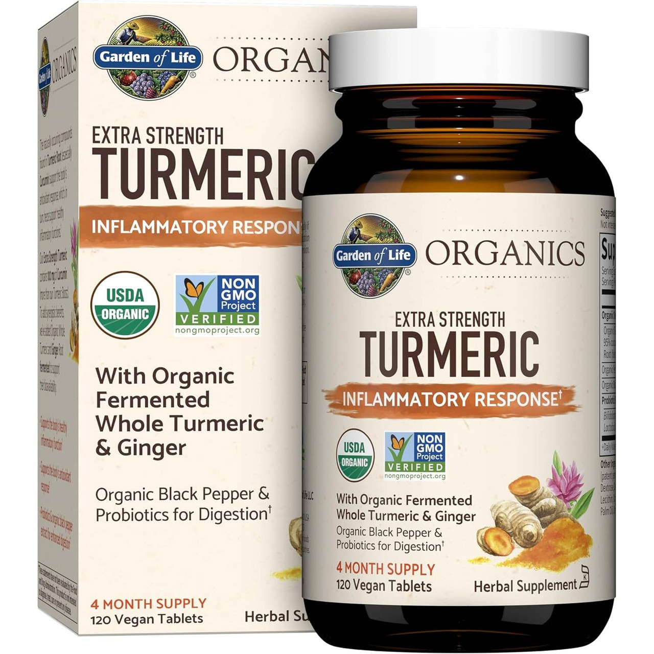 Garden of Life mykind Organics Extra Strength Turmeric Inflammatory Response