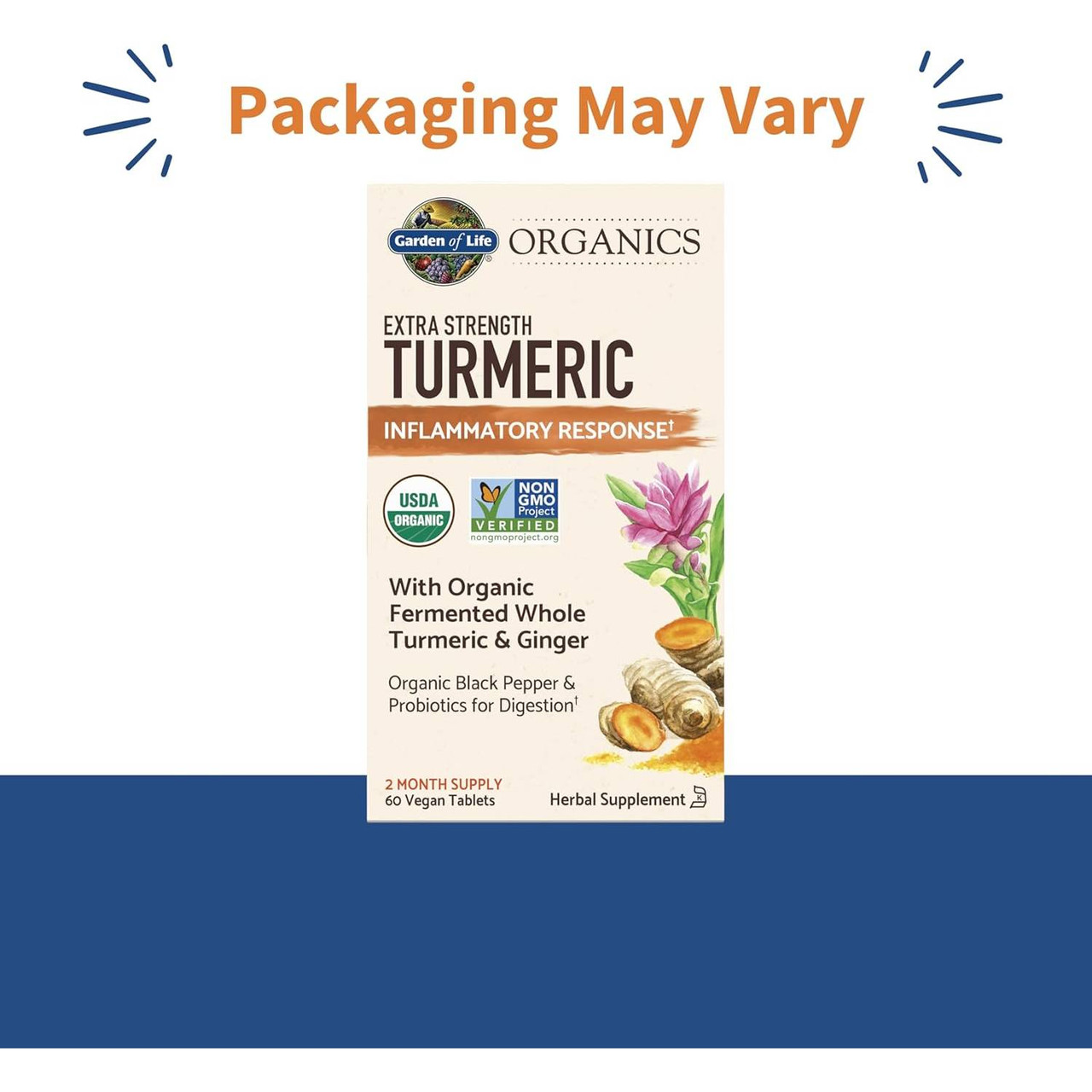 Garden of Life mykind Organics Extra Strength Turmeric Inflammatory Response