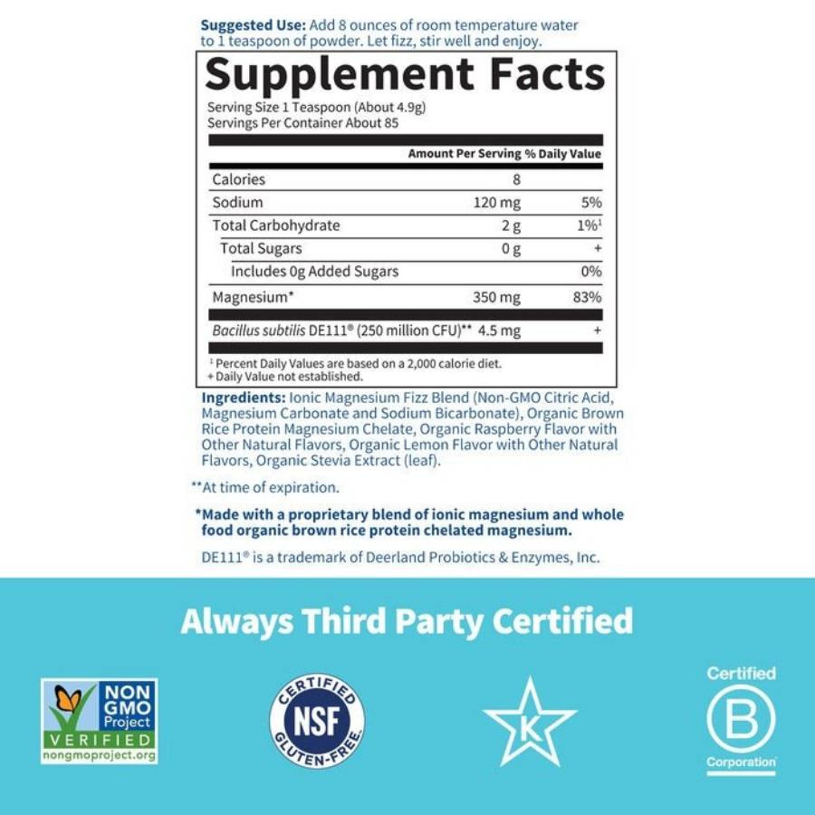 Garden of Life Dr. Formulated Whole Food Magnesium Raspberry-Lemon