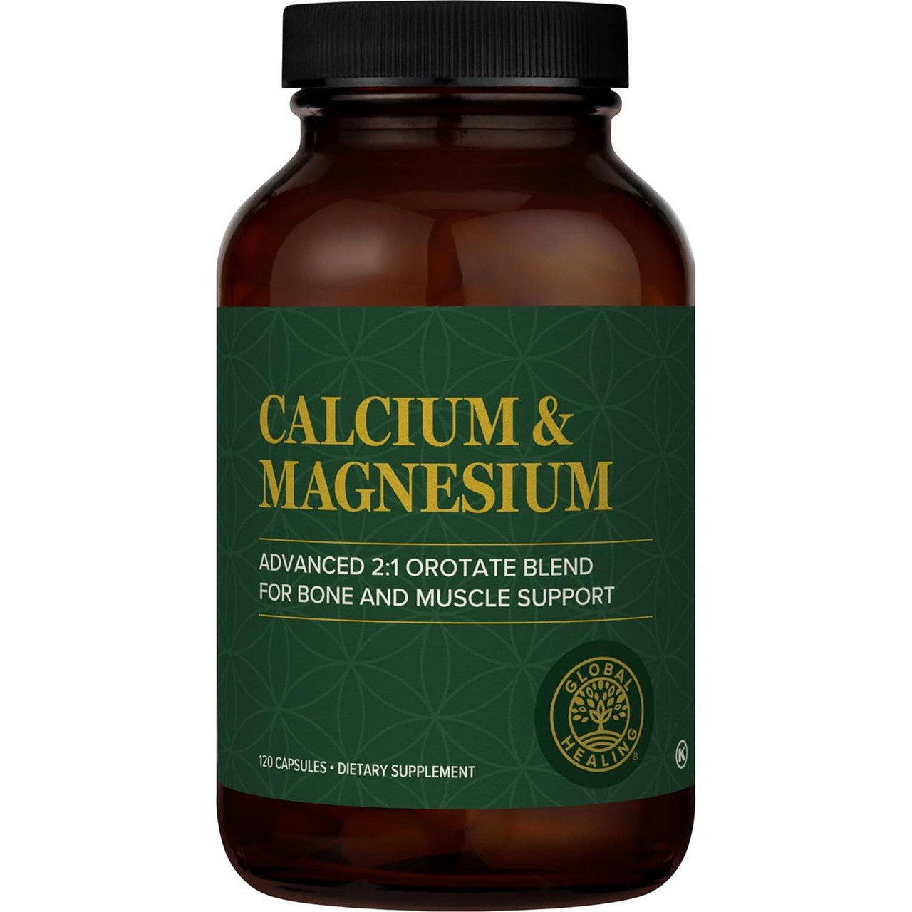 Global Healing Center Calcium & Magnesium - 120 Capsules