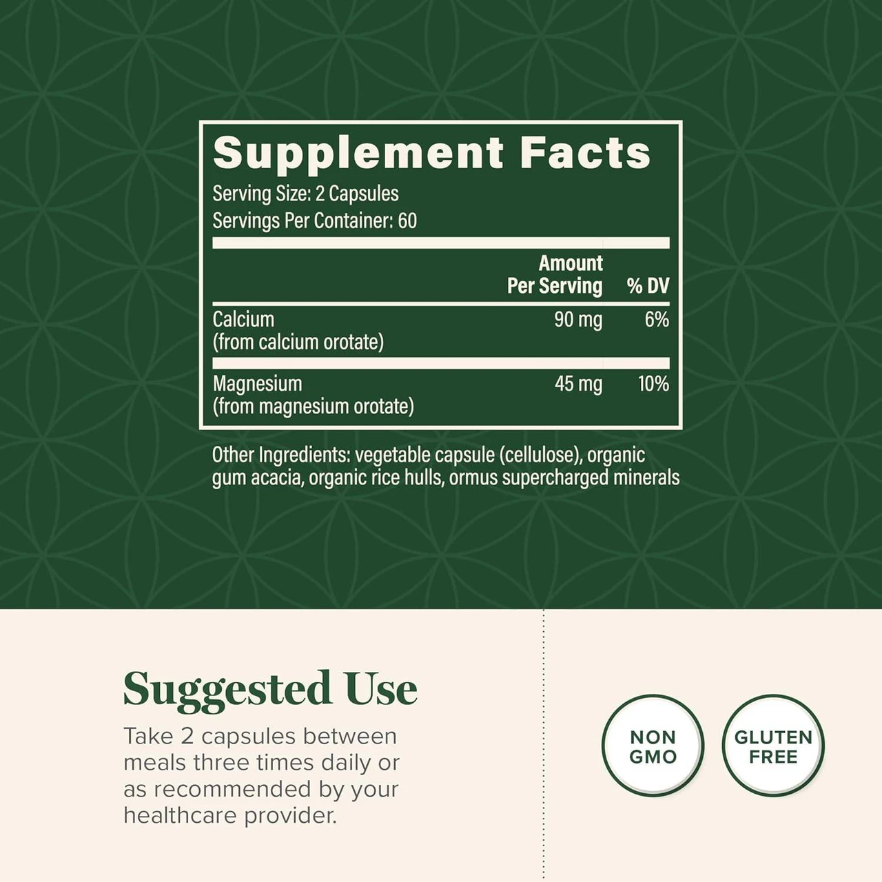 Global Healing Center Calcium & Magnesium - 120 Capsules