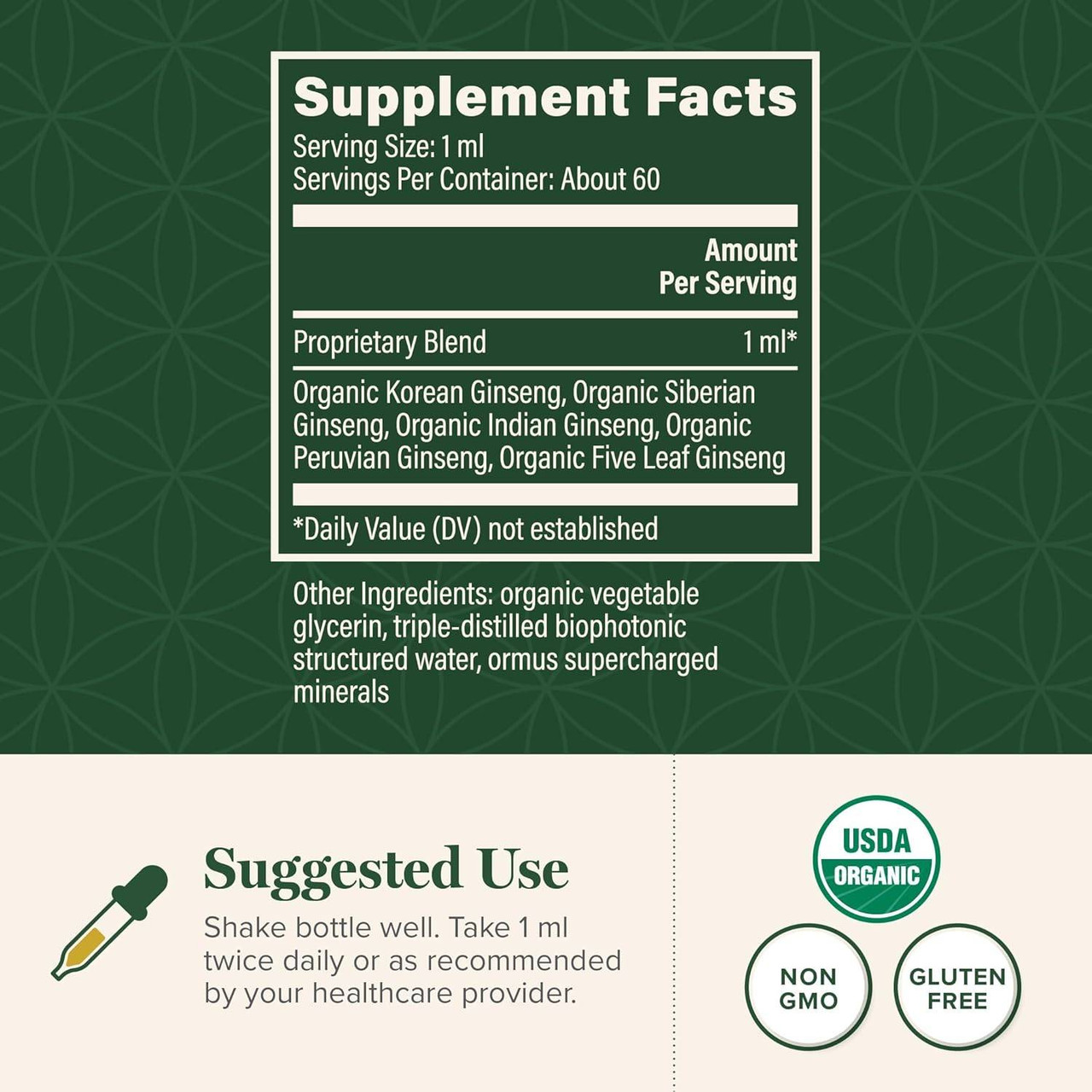 Global Healing Center 5 Ginseng - 59.2 Milliliters