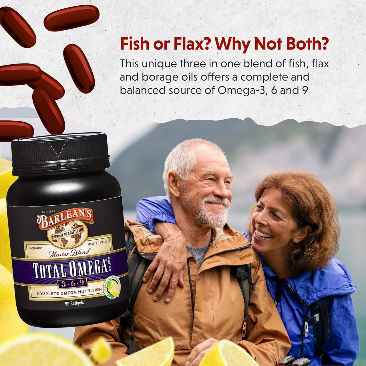 Barlean's Organic Oils Total Omega - 90 Softgels