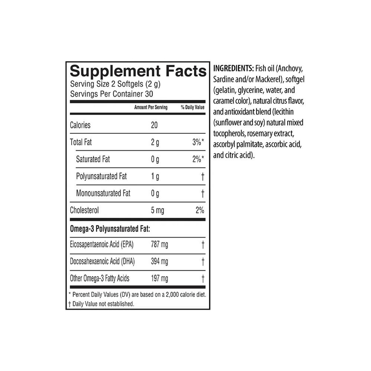 Barleans Organic Oils Fresh Catch Ultra EPA-DHA - 60 Softgels