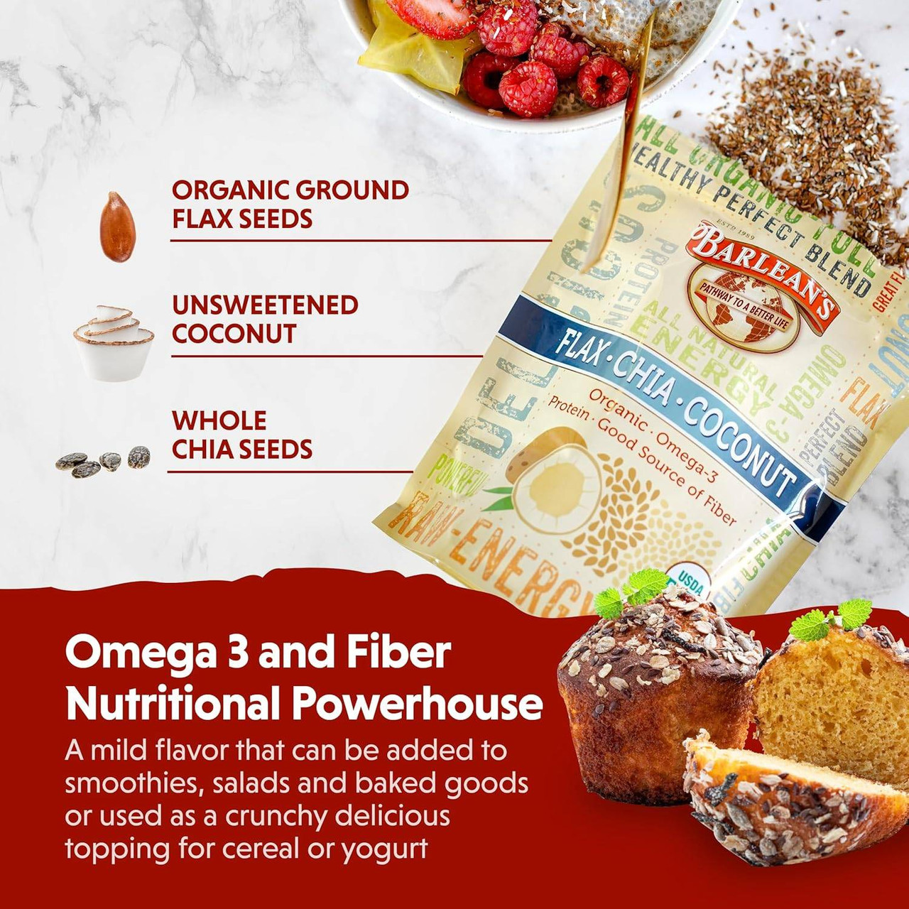 Barleans Organic Oils Organic Raw Energy - 12 Ounces