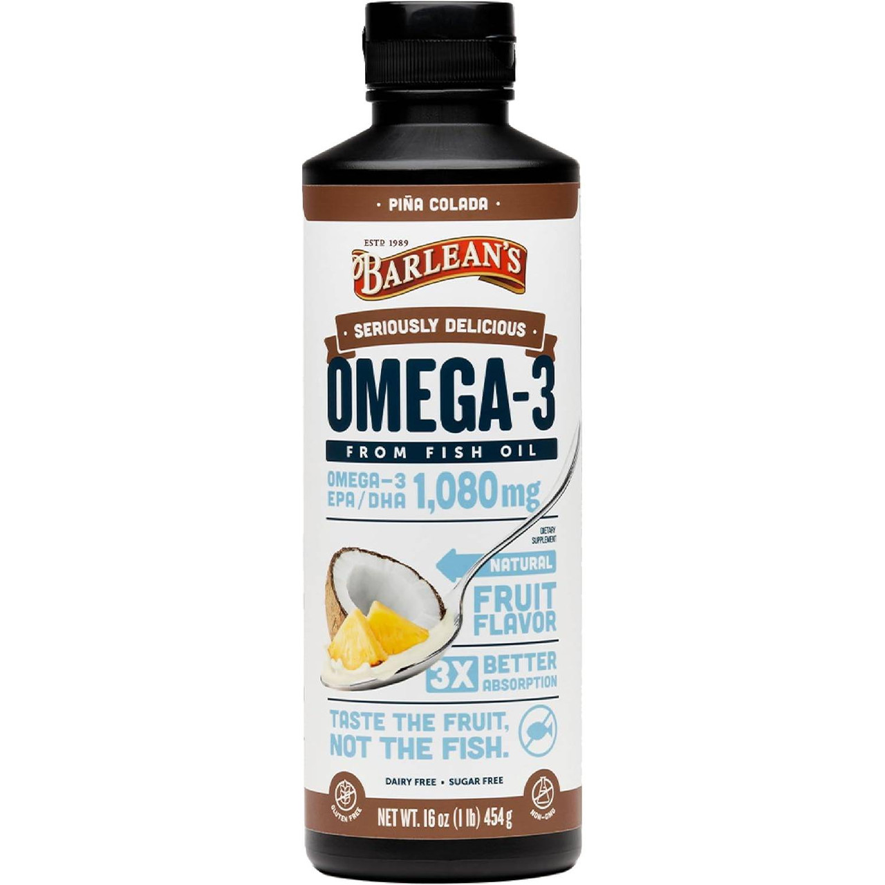 Barleans Organic Oils Seriously Delicious Pina Colada - 454 Grams BROO00132 39.99