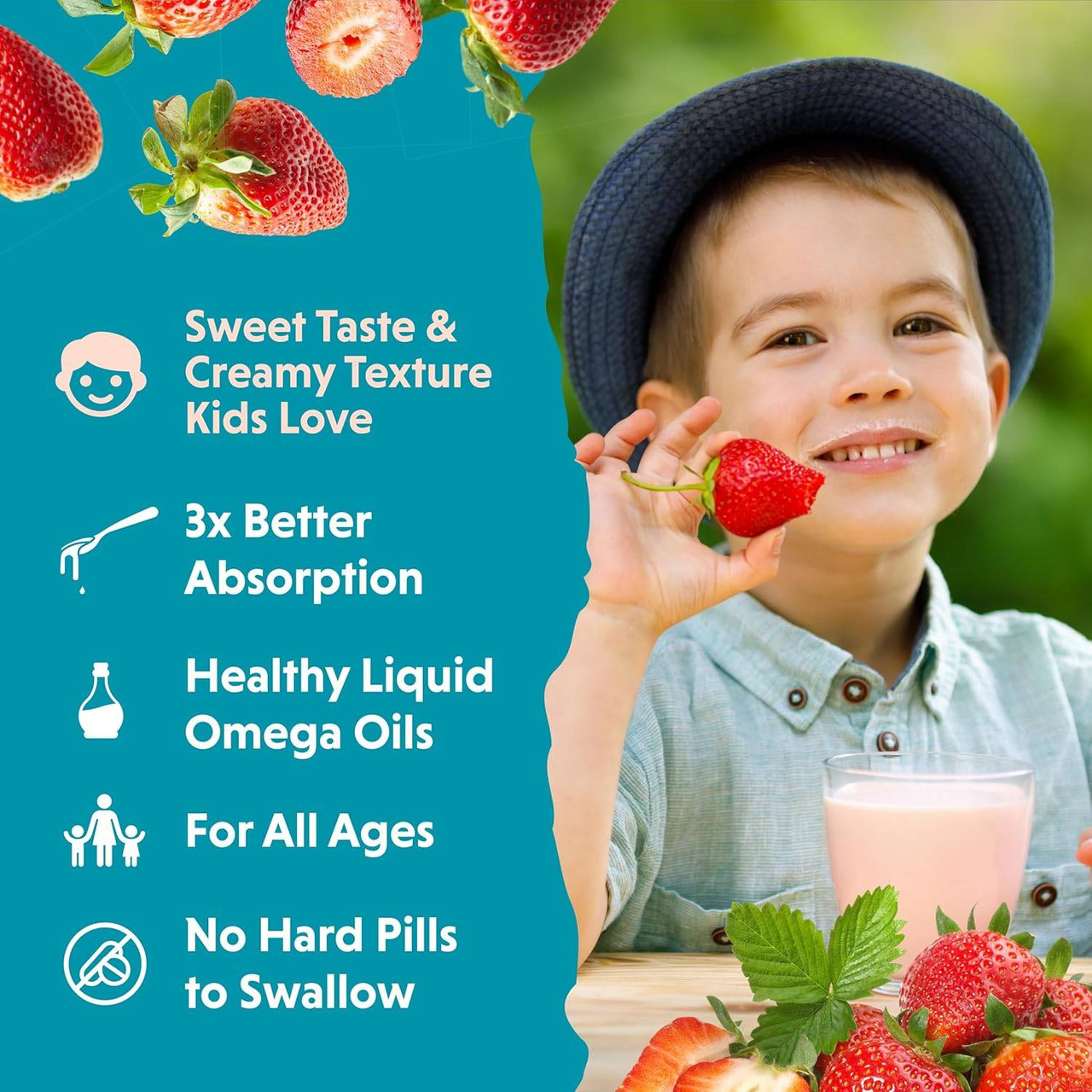 Barleans Organic Oils Seriously Delicious Omega Pals Sensational Straw-nana Flax Oil - 227 Grams