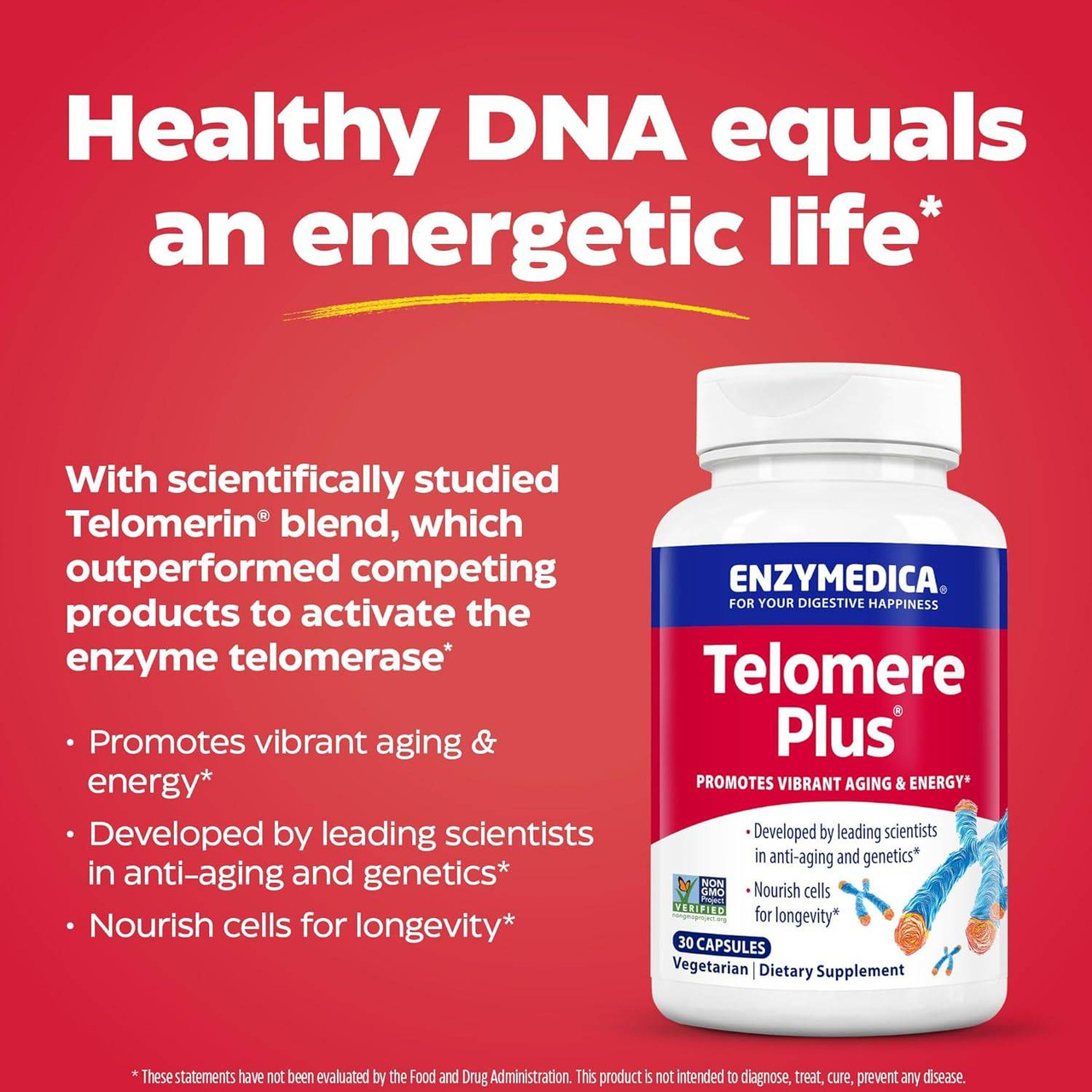 Enzymedica Telomere Plus - 30 Capsules