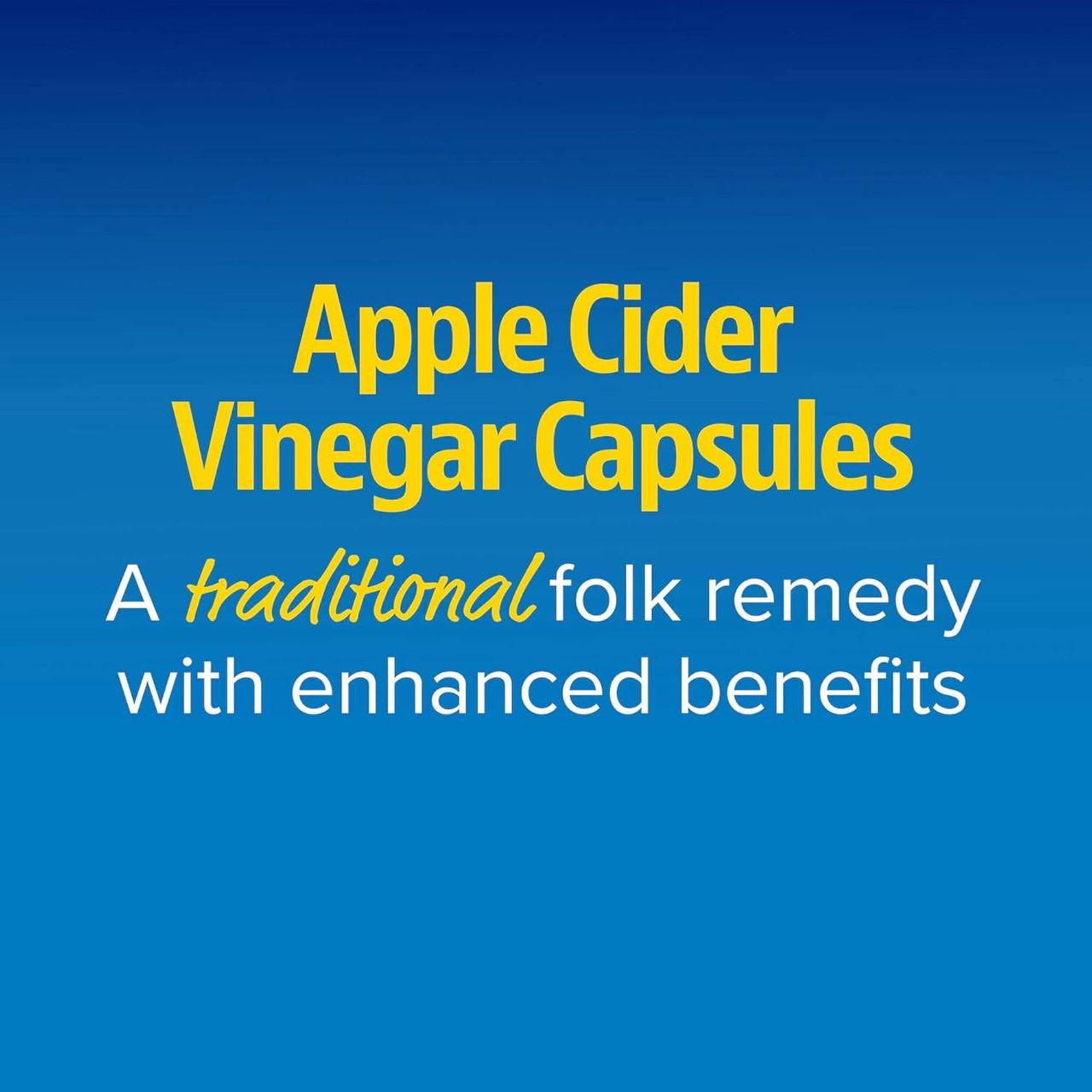 Apple Cider Vinegar Capsules, a traditional folk remedy graphic