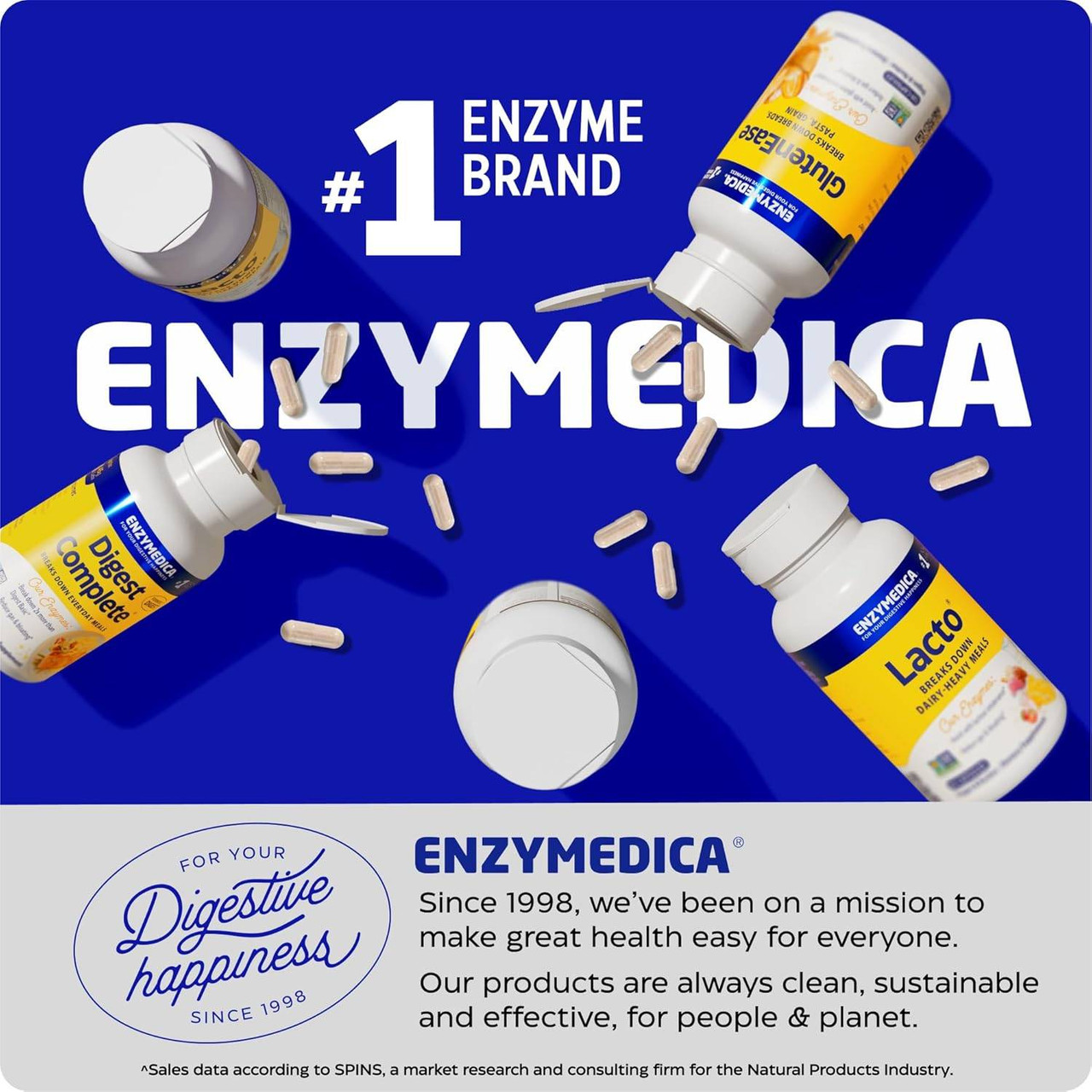 Enzymedica Organic Vitamin D3+K2 - 60 capsules