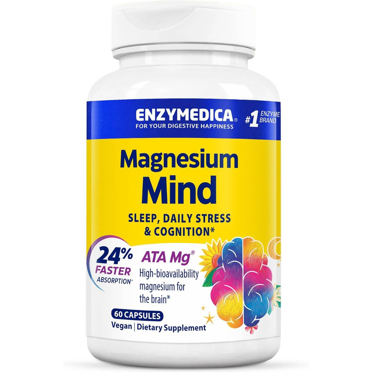 Enzymedica Magnesium Mind - 60 capsules EZMD01193 34.99
