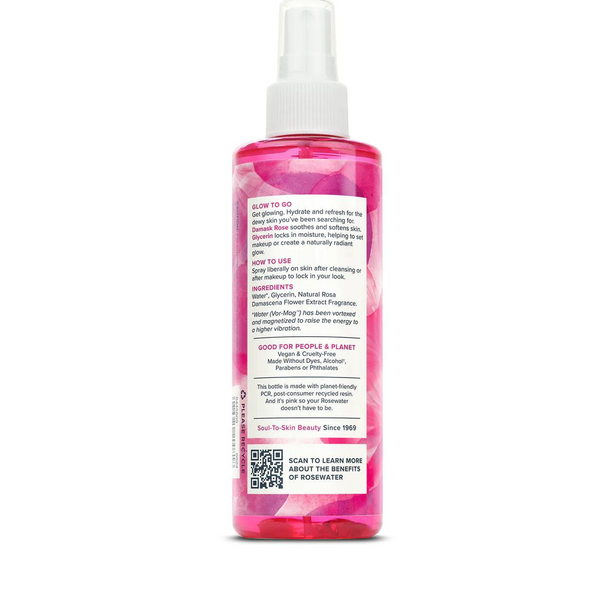 Heritage Store Rosewater & Glycerin w/atomizer spray - 4 Ounces