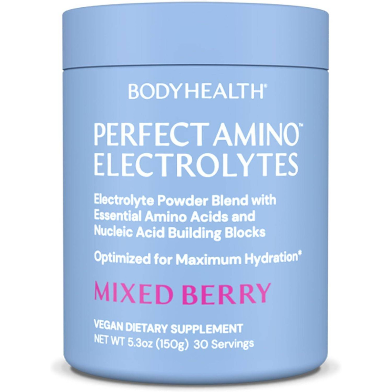 BodyHealth PerfectAmino Electrolytes, Mixed Berry - 150 Grams