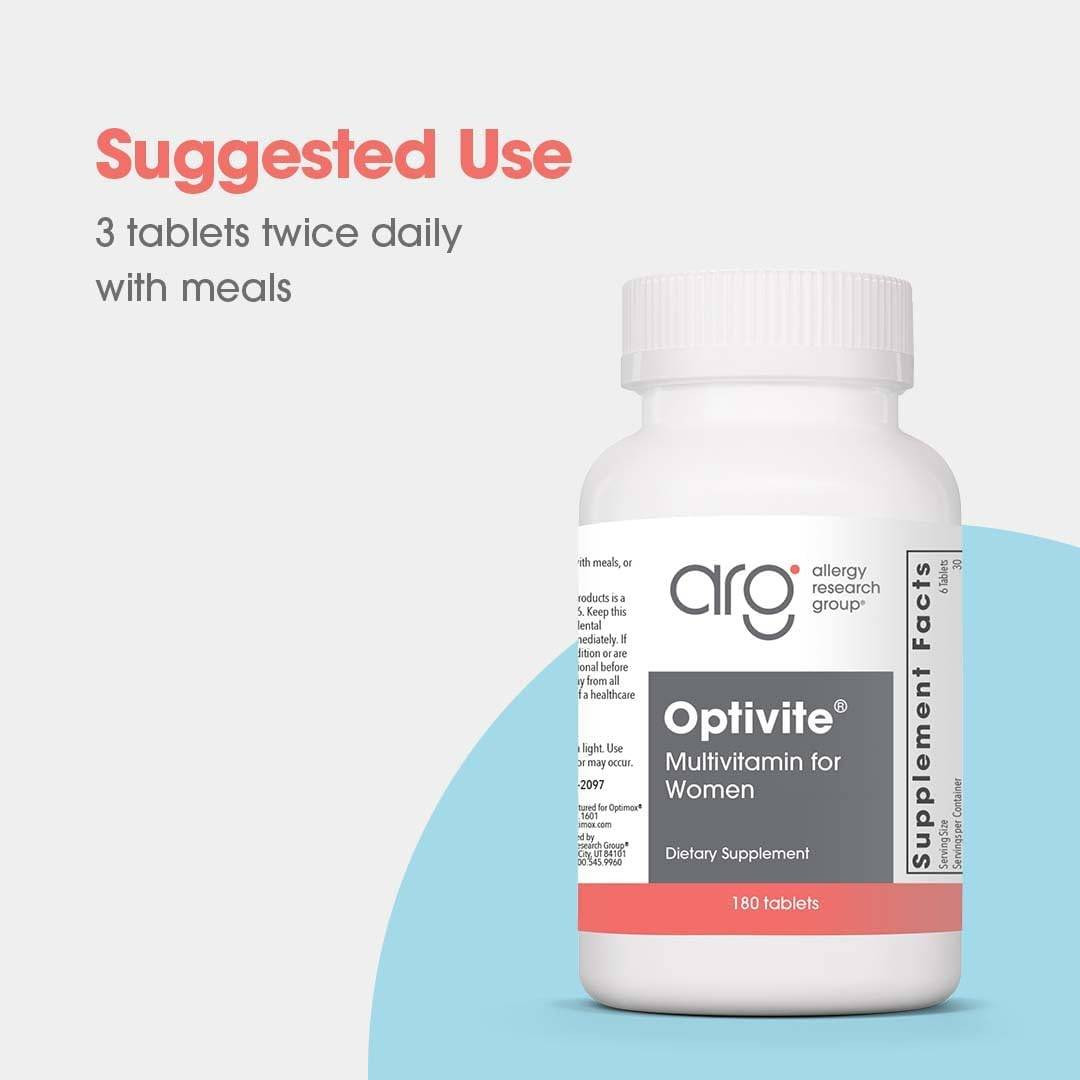 Allergy Research Group Optivite - 180 tablets