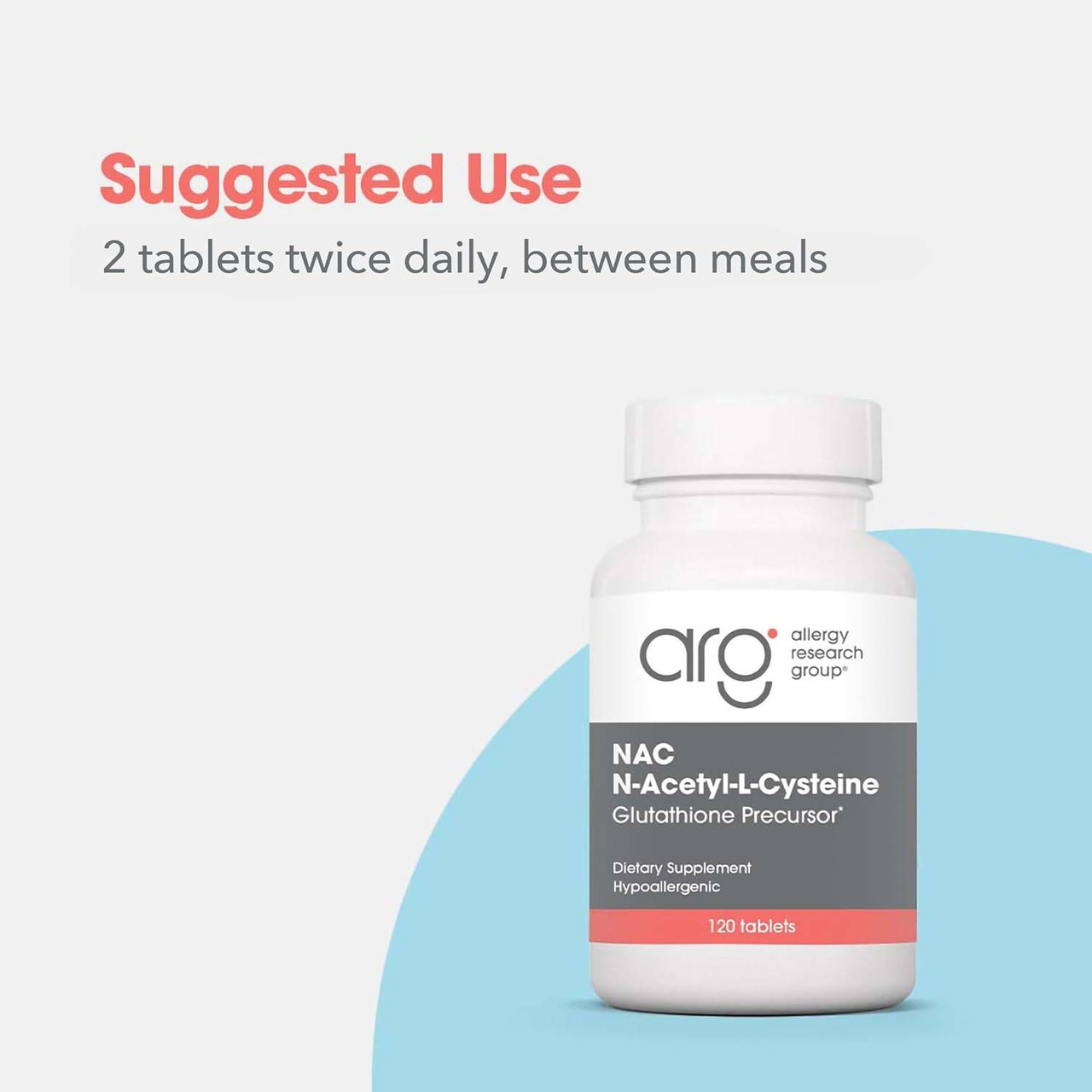 Allergy Research Group N-Acetyl-L-Cysteine (NAC) - 120 tablets